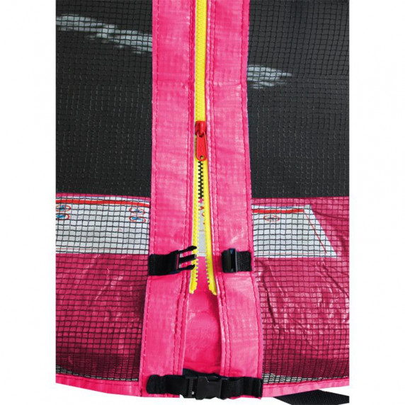 Trampolina Sport Top Aga 180 cm (6 Ft) z zewnętrzną siatką ochronną, różowa