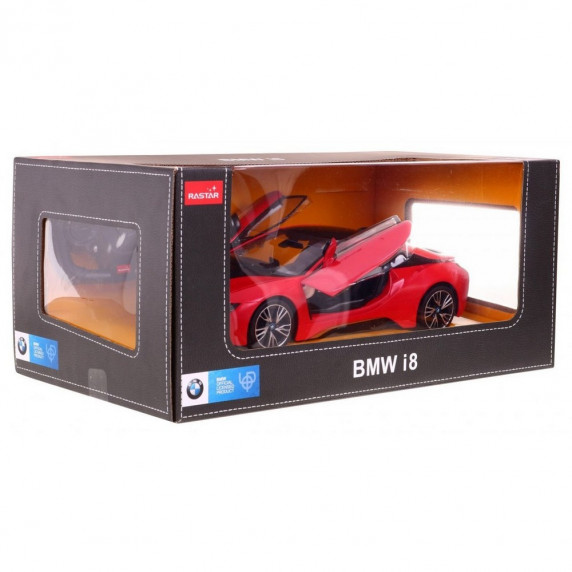 Auto RC  BMW i8 - Rastar, skala 1:24, czerwone